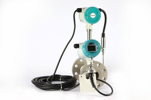 Medidor de Vazão Vórtex TechMeter instalação técnica industrial